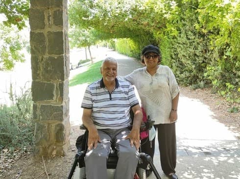 שמואל ז"ל ורעייתו ציפי. "היה אופטימי" (צילום: באדיבות המשפחה) שמואל ז"ל ורעייתו ציפי. "היה אופטימי"