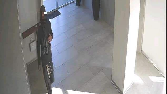 התמונה שנקלטה במצלמת האבטחה