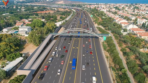 הדמיית כביש החוף אזור נתניה הדמיית כביש החוף אזור נתניה