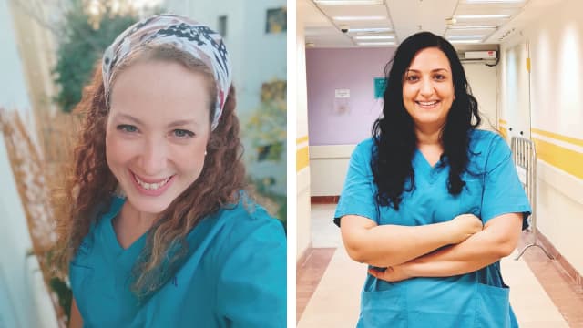 מימין: ד"ר מאיה בן ציון וד"ר עפרה אנגל