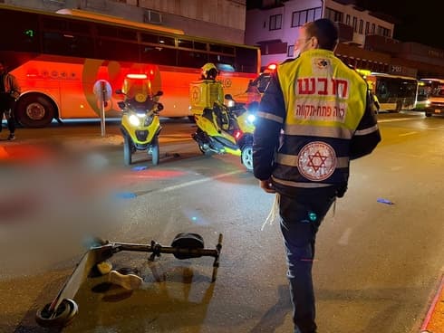 מזירת האירוע בפתח תקוה 