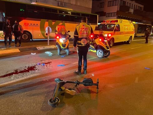 מזירת האירוע בפתח תקוה 