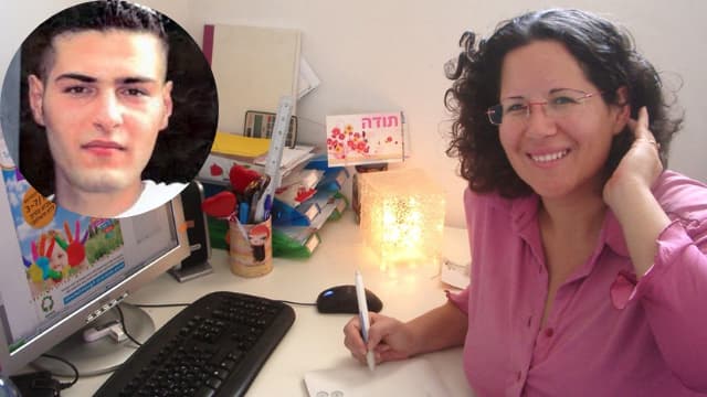 דפנה אברהם. בתמונה הקטנה: בני אברהם ז"ל