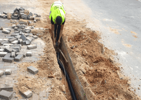 עבודות הטמנת רשת החשמל עבודות הטמנת רשת החשמל