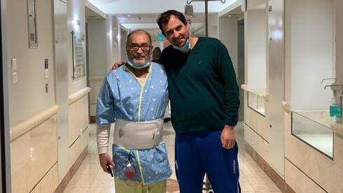 תורם הכליה גונן גלזר והנתרם רני שרוני אחרי הניתוח