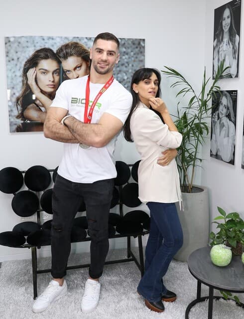 לירז צ'רכי ופיטר פלצ'יק לביופור (צילום: אור גפן) לירז צ'רכי ופיטר פלצ'יק לביופור
