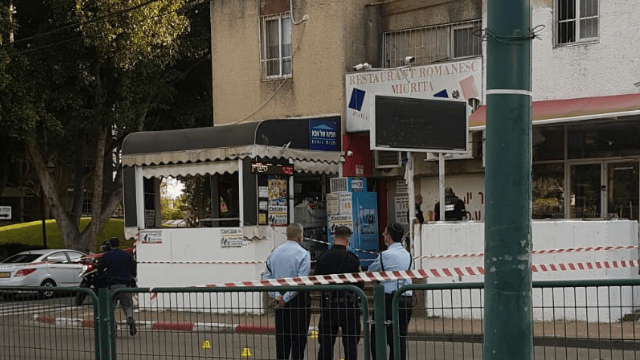 זירת האירוע ברחוב לוי אשכול