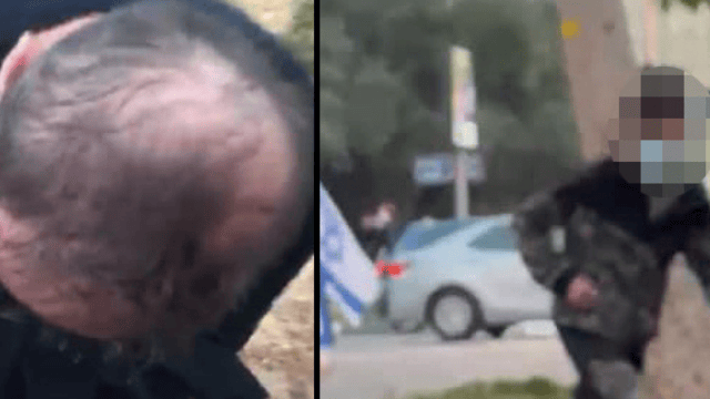 אורי קציר (משמאל) והחשוד