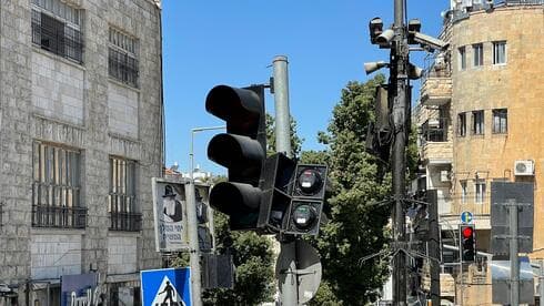 רמזורים שבורים בכיכר השבת