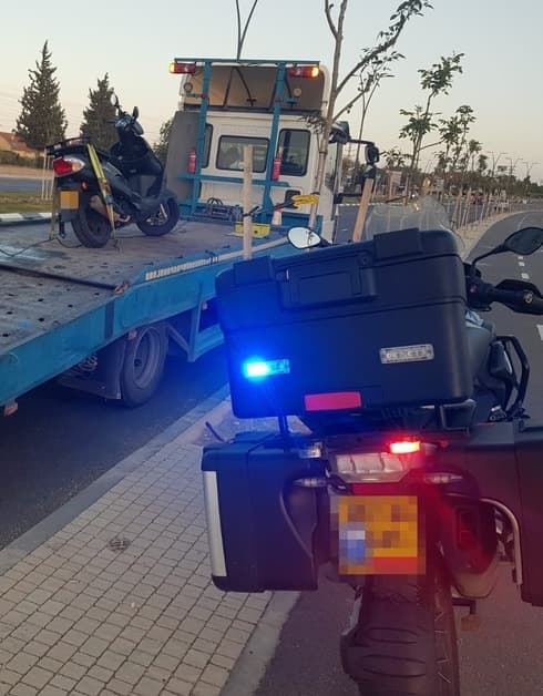 הקטנוע שנתפס