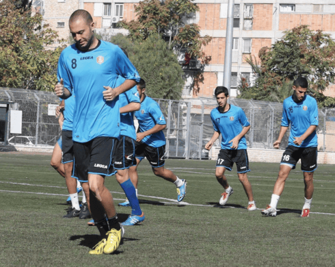 באימון הראשון בקטמון. "שמח שהגעתי לשם" 