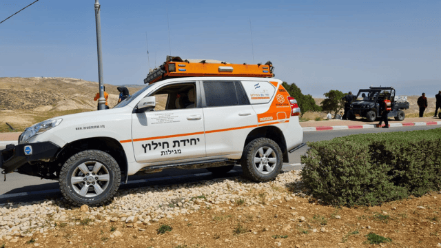 זירת האירוע בנחל פרת