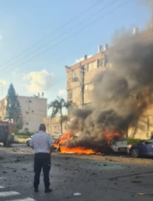 זירת הפיצוץ בחולון