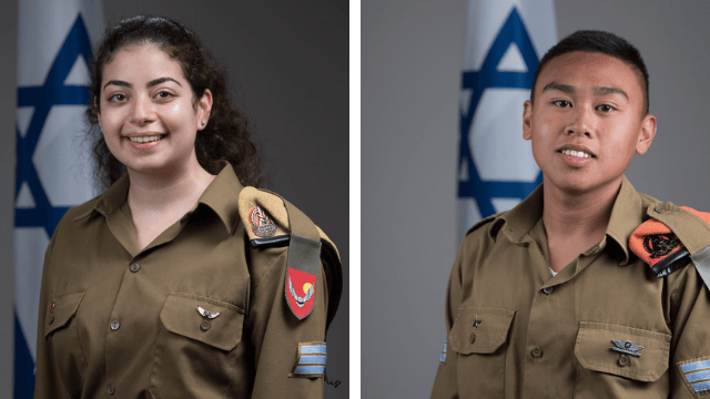 סמל רעות שמעוני וסמל ראלף פגריגן 