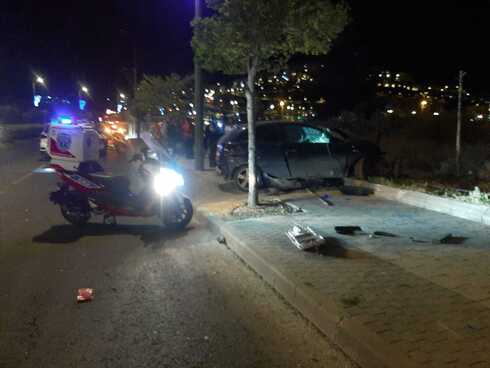 זירת התאונה הקטלנית בהר חומה