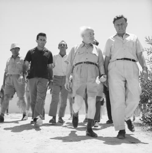 קולק עם בן גוריון. "טדי לא היה מסוגל לסרב לו"