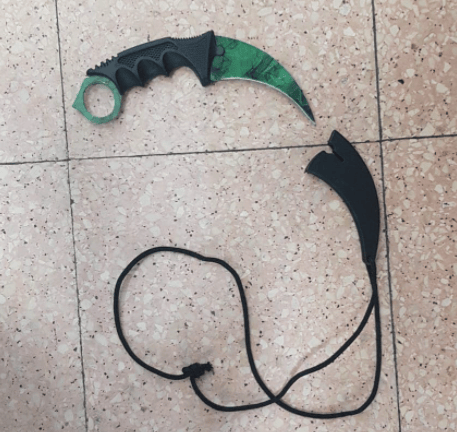 כלי התקיפה שנתפסו