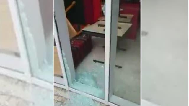 ונדליזם בבר בבעלות ערבית בפ"ת 