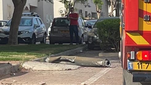 שברי יירוט. במזל לא היו נפגעים
