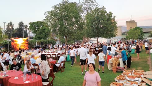 חוגגים על הדשא