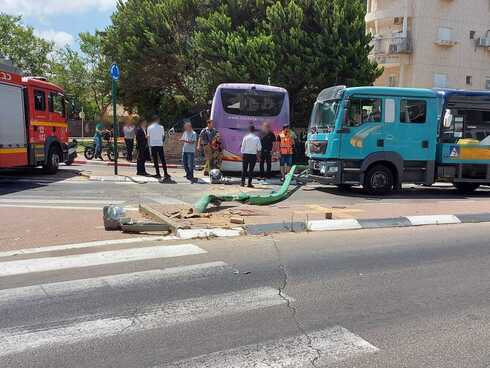 זירת התאונה