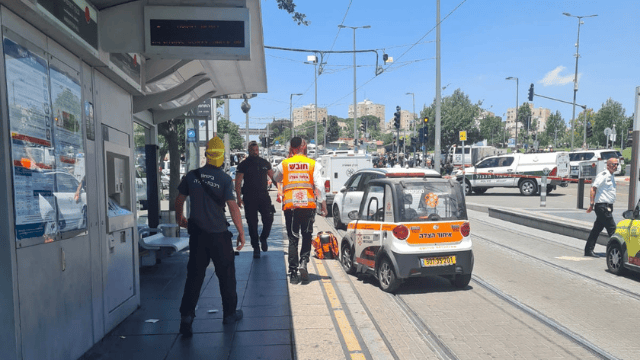 זירת הפיגוע סמוך לגבעת התחמושת