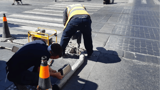 עבודות תשתית ברכבת הקלה בבת ים עבודות תשתית ברכבת הקלה בבת ים