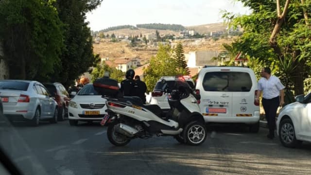זירת האירוע בגבעת זאב