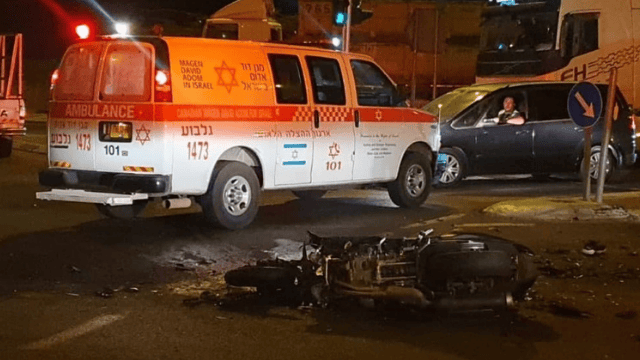 תאונה קטלנית עם רוכבת אופנוע