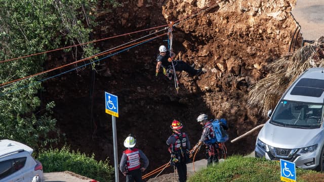 קריסת החניון בשערי צדק