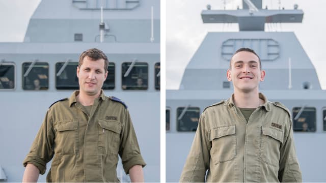 מימין: סמ"ר רועי דור והמפקד סא"ל ואדים קורנבליט מימין: סמ"ר רועי דור והמפקד סא"ל ואדים קורנבליט