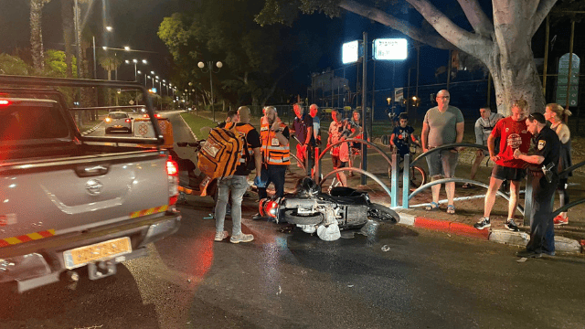 תאונת דרכים בצומת המוביל בן יהודה