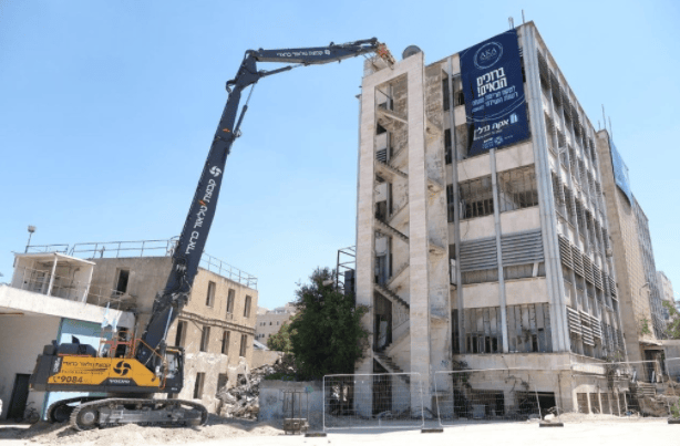 בנין רשות השידור לפני הריסתו