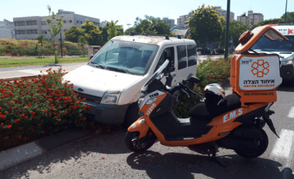 הנהג איבד את הכרתו. זירת האירוע הנהג איבד את הכרתו. זירת האירוע