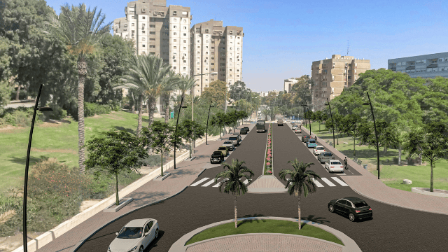 הדמייה שדרות היעלים בב"ש
