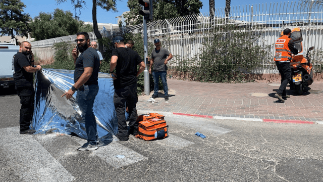 מזירת האירוע בנתניה מזירת האירוע בנתניה