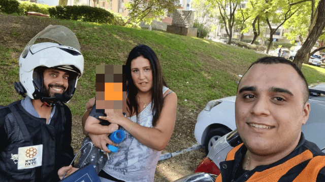 חילוץ פעוט ברחוב אלתרמן