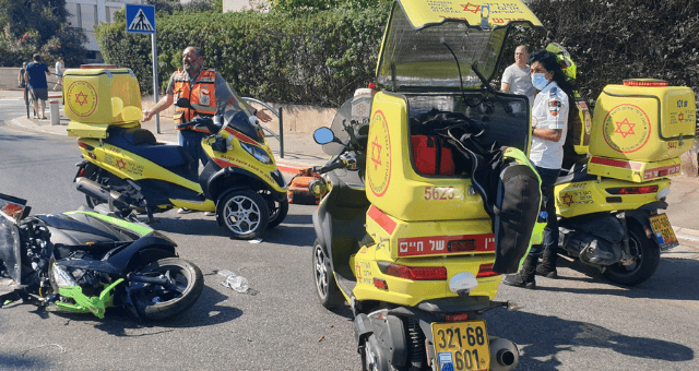 זירת התאונה בקרית חיים
