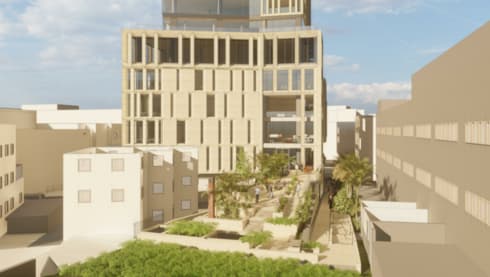כך ייראה מגדל פרדס ברחוב פייר קניג בתלפיות