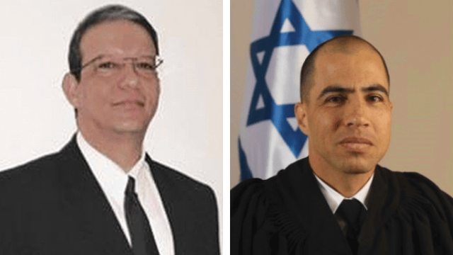 מימין: השופט מיכלס והשופט בנג'ו (צילום: בית המשפט) מימין: השופט מיכלס והשופט בנג'ו