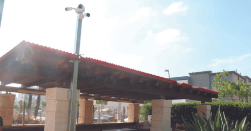 מצלמות אבטחה בבית העלמין הצבאי