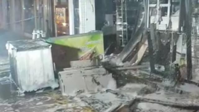 מזירת השריפה בראשל"צ