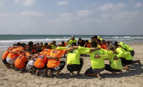 חוף כאן הונגש לבעלי מוגבלויות. סיום הסדנה, השבוע 