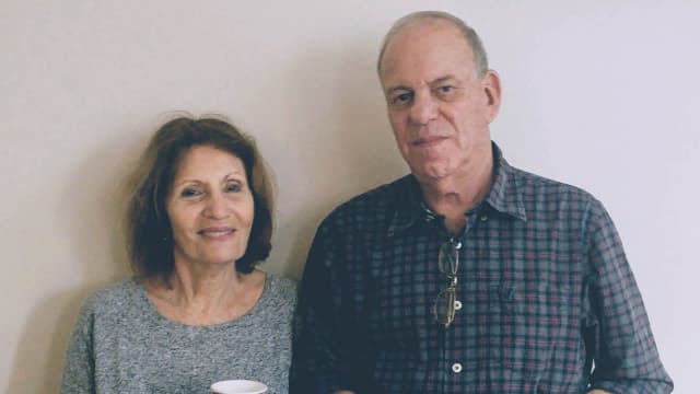 נתן דביר ז"ל עם רעייתו
