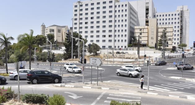 צומת קריית הממשלה בנוף הגליל