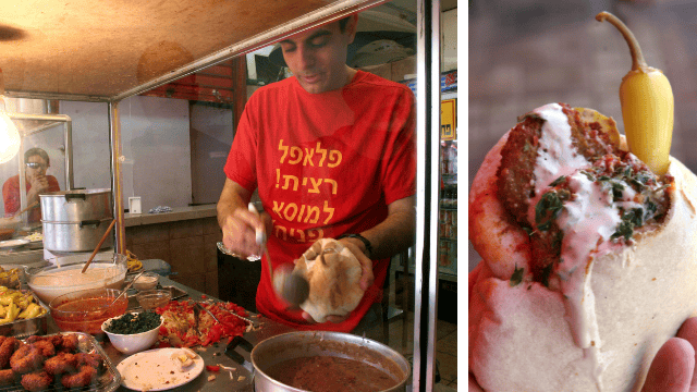 כדור בחינם שפתח את התיאבון. פלאפל מוסא