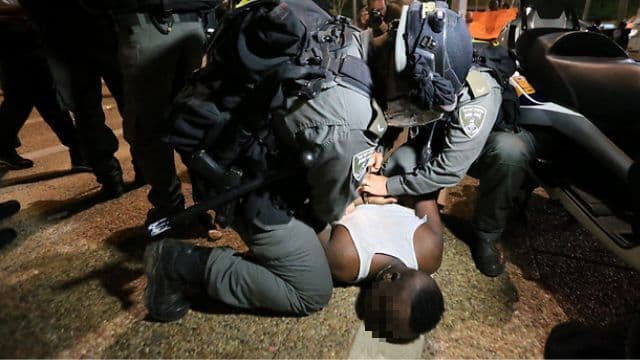 "נורה אדומה". מעצר במסגרת מחאת בני העדה האתיופית