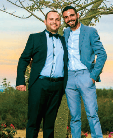 איציק סעידיאן בחתונה של אחיו אבי