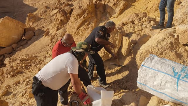 המקום בו התגלה השלד