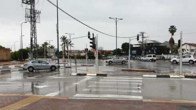 אחד הצמתי על כביש 40
